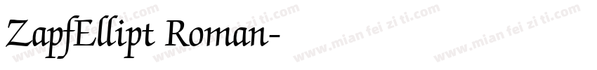 ZapfEllipt Roman字体转换